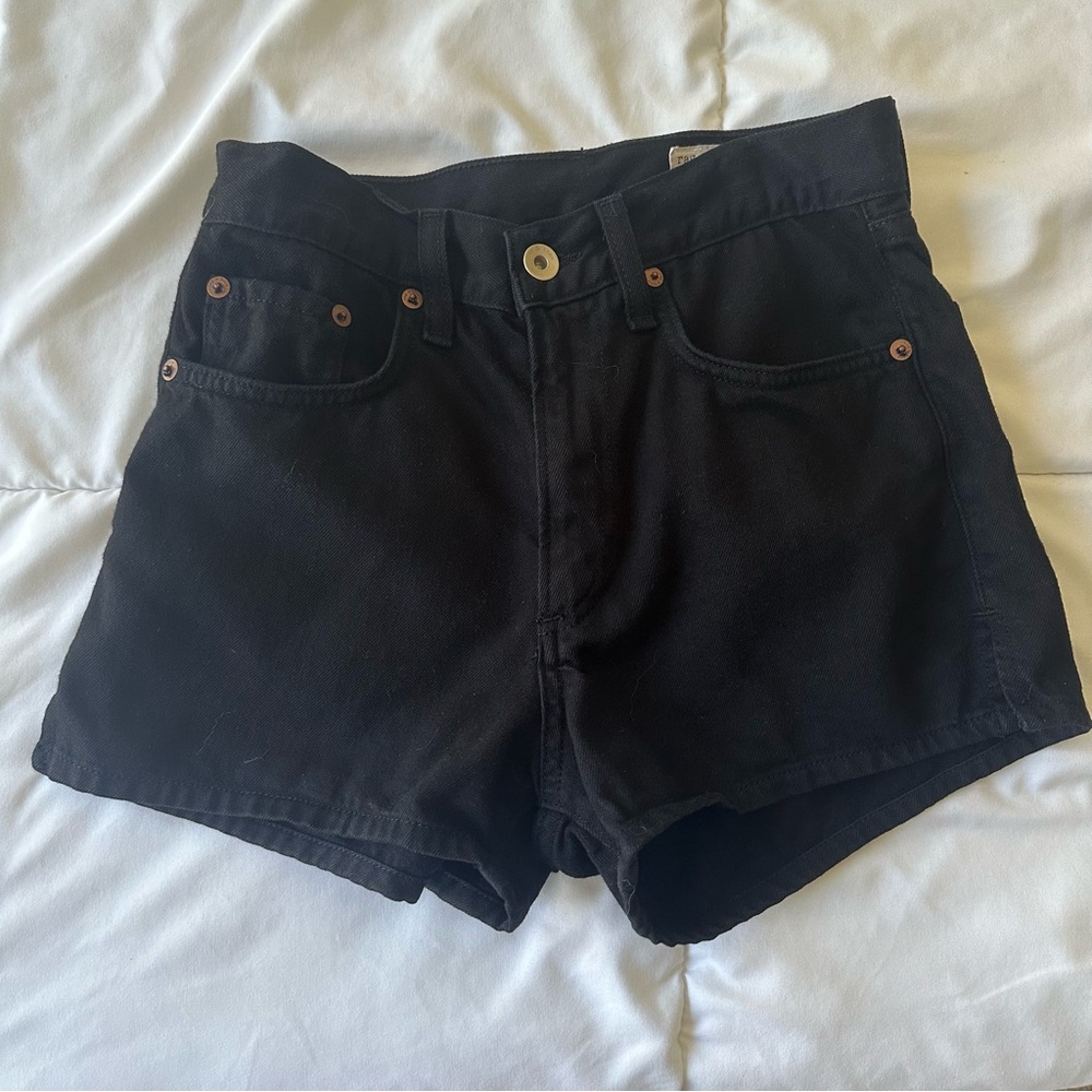 Rag & Bone Black Jean Shorts